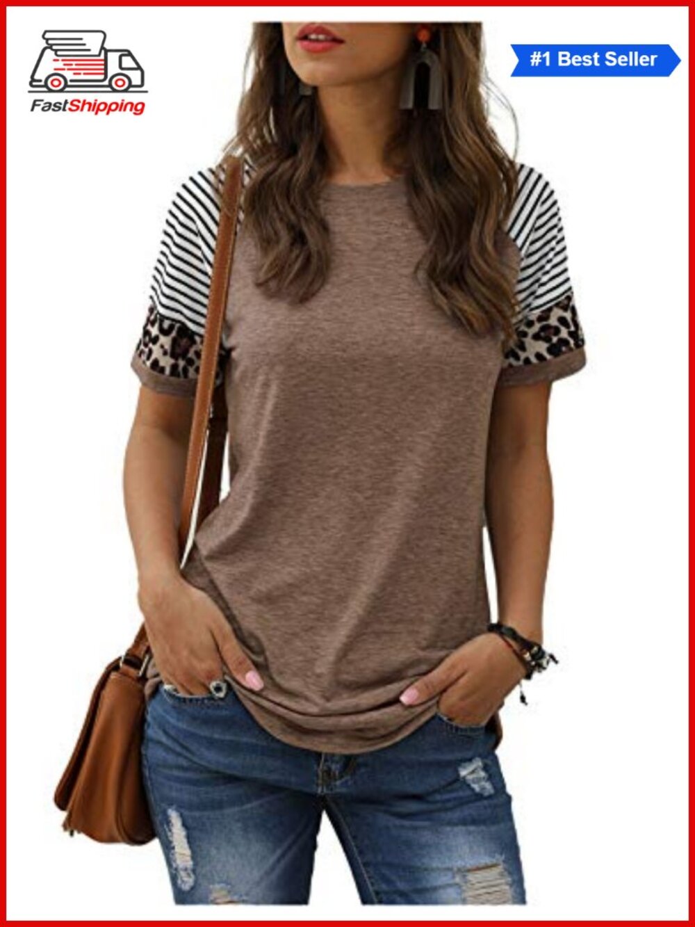 ✨Adibosy Women's Short Sleeve Tunic Tee Casual Summer Top